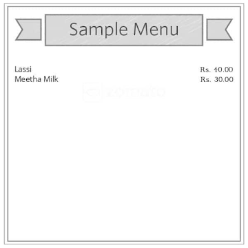 Laxmi Sweet & Dairy menu 