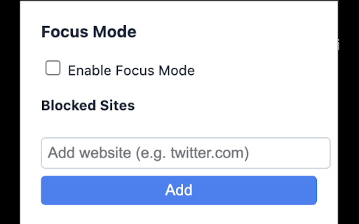 Focus Mode - Website Blocker screenshot 1