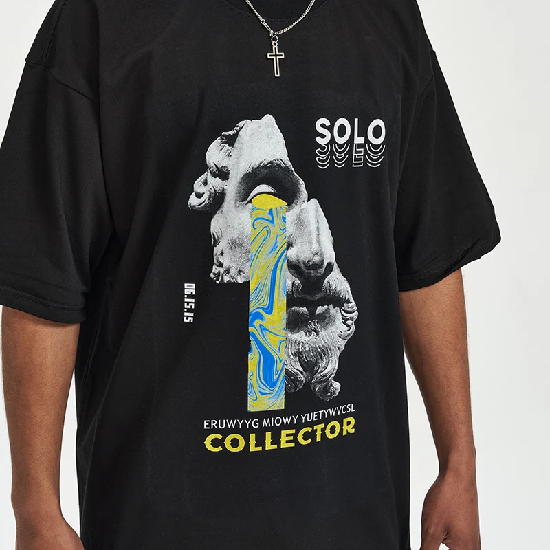 Camiseta masculina com estampa fashion Manga curta Conforto e estilo para o seu dia a dia Perfeita para um visual moderno e despojado Ideal para diversas ocasiões
