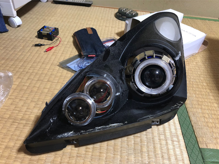 ウィッシュの加工ヘッドライト・構想中、妄想中・DIYに関するカスタム事例の投稿画像1枚目
