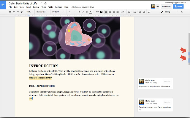 Comment Visualizer for Google Docs™