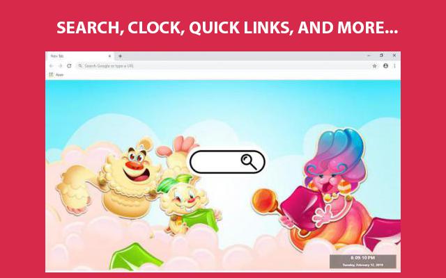 Candy Crush Saga Wallpapers and New Tab