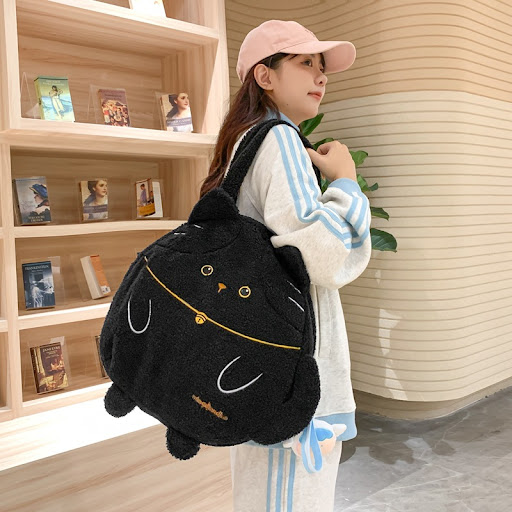 Title 6, Curly Kitten Cute One-shoulder Large Bag, Large...