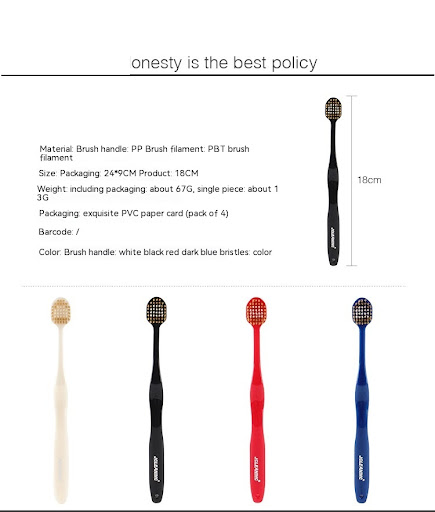Title 2, Family Set Ultra-fine Soft Bristle Wide Head To...