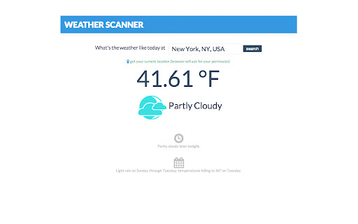 Weather Scanner