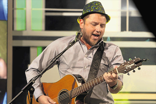 Singer Ard Matthews, who stumbled through the national anthem at the Springbok World Cup squad announcement at the Supersport studios in Randburg.