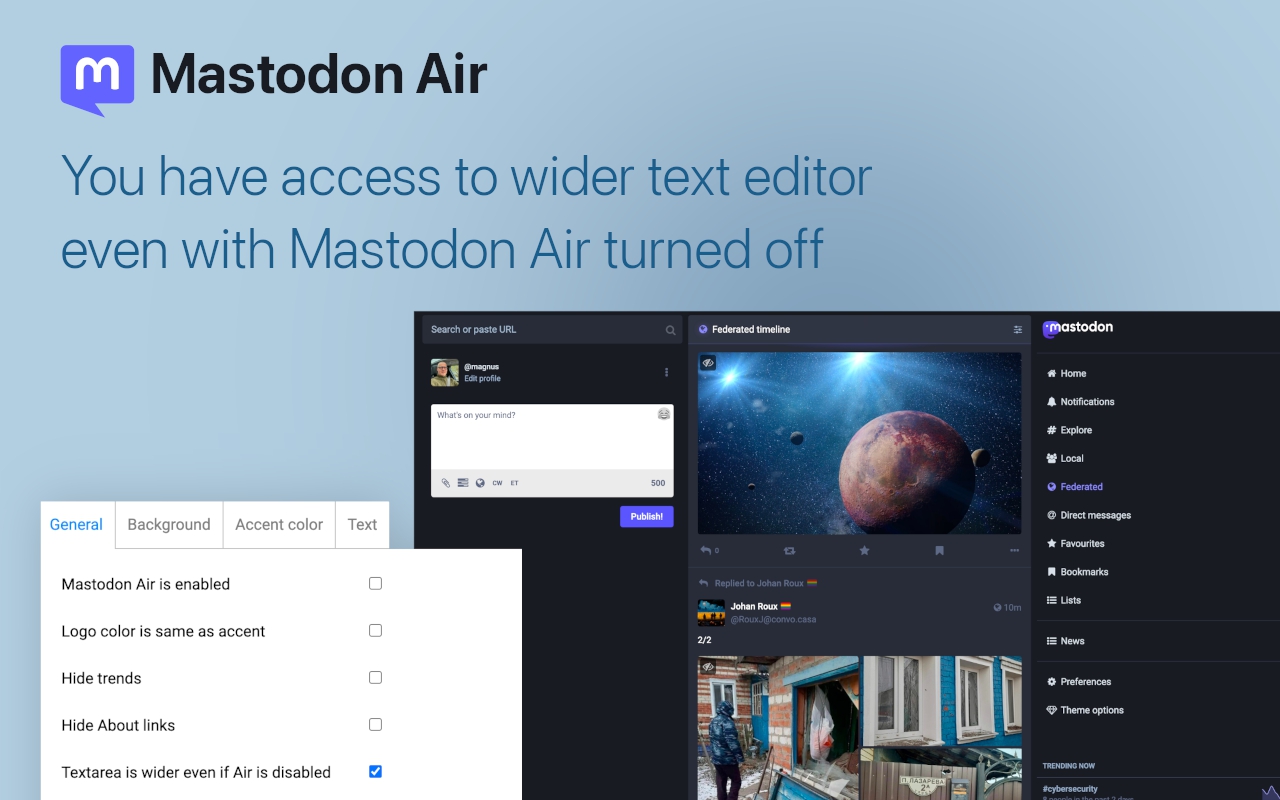 Mastodon Air Preview image 3