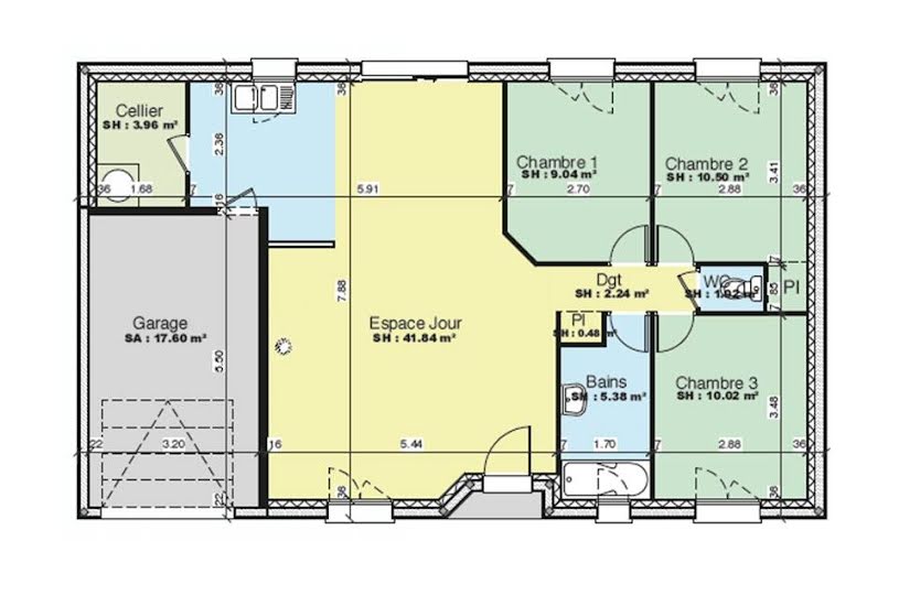  Vente Terrain + Maison - Terrain : 528m² - Maison : 85m² à Aigné (72650) 