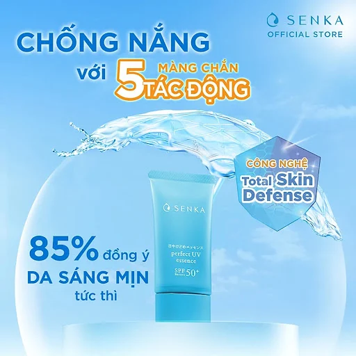 Kem chống nắng Senka nâng tông dạng Essence 50G