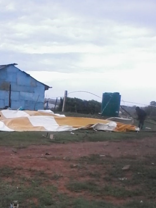 IEC officials have confirmed that some tents in Nelson Mandela Bay collapsed as a result of heavy rains and strong winds