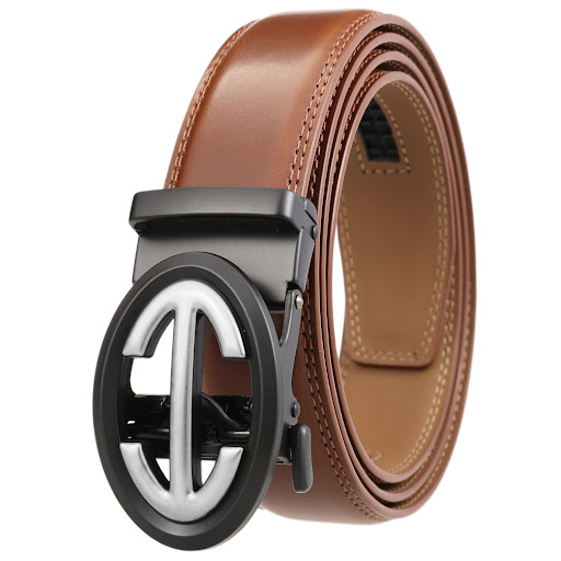 Title 5, Mens Automatic Alloy Buckle Belt Simple Two-la...