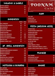 Poonam Cafe menu 1