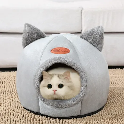 New Deep Sleep Comfort In Winter Cat Bed Iittle Mat Basket Small Dog House Products Pets Tent Cozy Cave Nest Indoor Cama