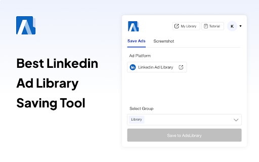 Ad Library: Save Linkedin Ads