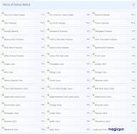 Delicia Bakes menu 2