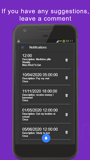 A notification app - Notifyme