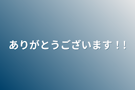 ありがとうございます！!