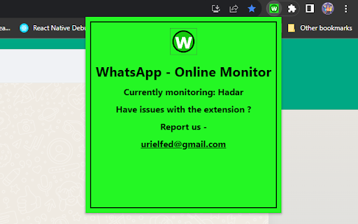 WhatsApp - Online Monitor