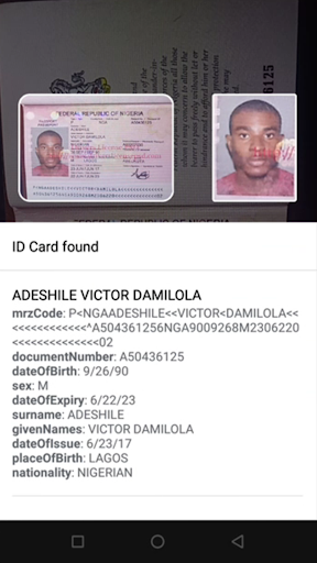 Screenshot ID Card, Passport, Driver Lice