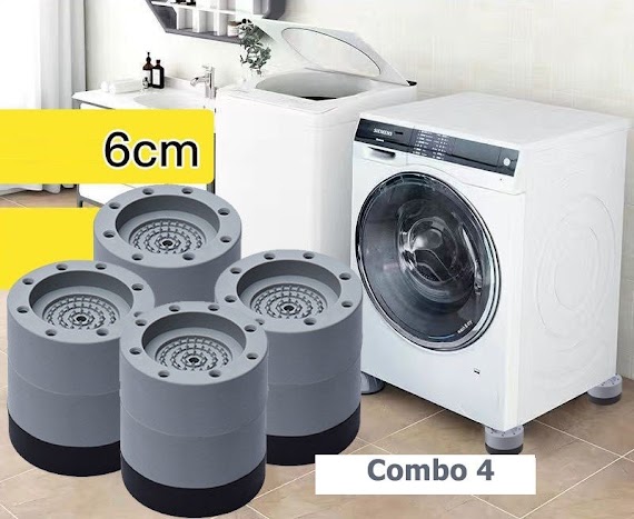 Combo 4 Chân Kê Máy Giặt, Tủ Lạnh 7X6Cm