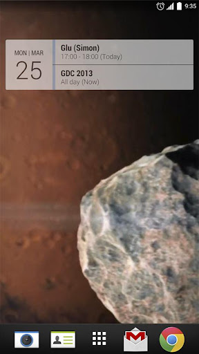 Meteor on Mars Live Wallpaper