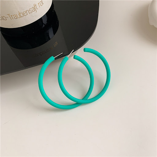 Title 2, Acrylic round jelly color earrings for elegant ...