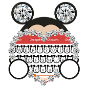 Cute Micky Bowknot Keyboard Theme  Icon