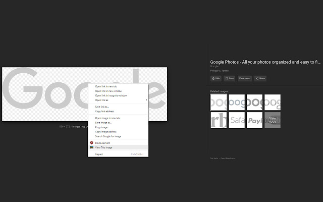 View This Image chrome extension