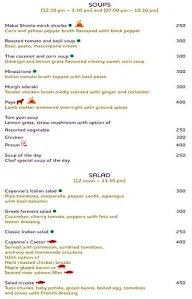 Cayenne - Mercure Hyderabad KCP menu 5