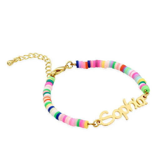 Title 2, DIY Soft Clay Chain English Name Bracelet, Crea...