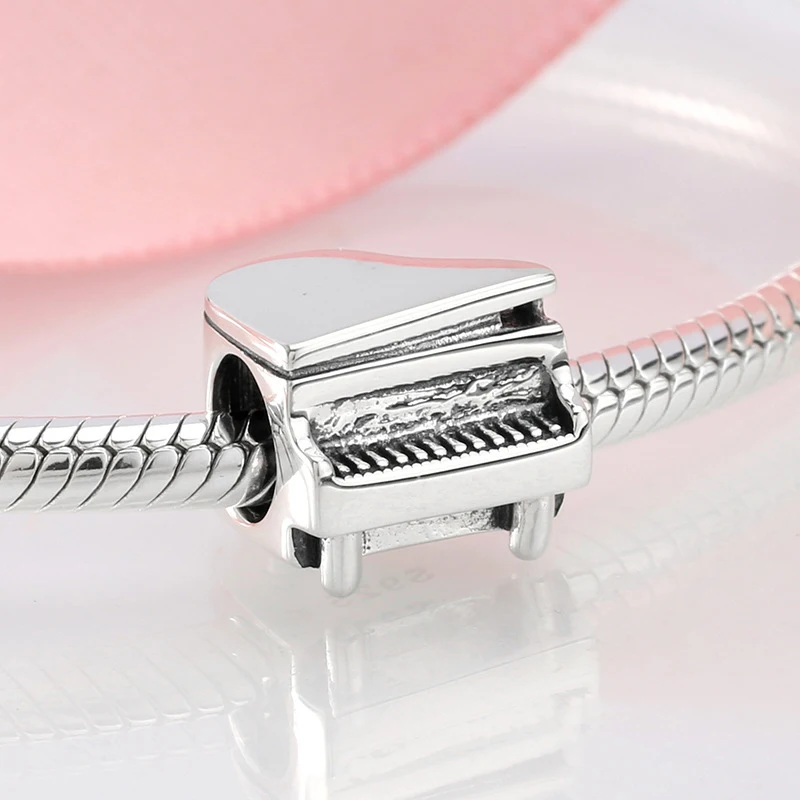 S925 Sterling Zilveren Kralen Creatieve Muziek Elementen Serie Bedel DIY Armband Accessoires. Maak je eigen muzikale armband.