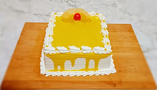 Classic Pineapple Cake Square [Pure Eggless]