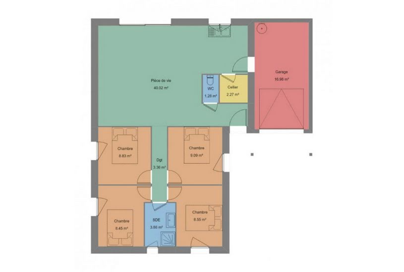  Vente Terrain + Maison - Terrain : 460m² - Maison : 85m² à Concarneau (29900) 