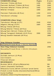 Thali Express menu 2