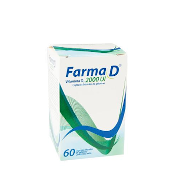 Farma D Vitamina 2000 UI Farma de Colombia Frasco x 60 Cápsulas  