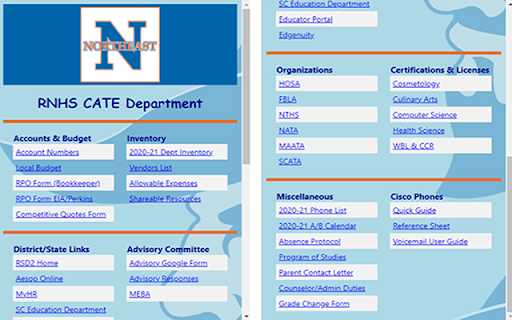 Richland Northeast High School CATE Extension