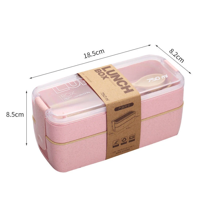 Boîte à lunch séparée avec lumière pour micro-ondes. Idéale pour des repas pratiques et chauffer facilement vos déjeuners. Profitez du repas chaud.