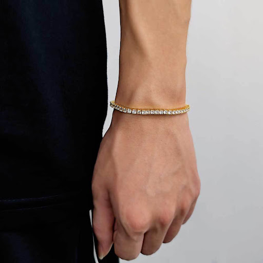 Title 7, Single Row Diamond Tennis Chain Zircon Hip Hop ...