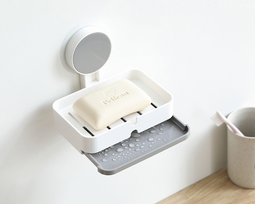 Title 6, Simple perforation-free soap box with suction c...