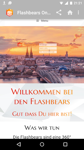 Webdesign Köln Flashbears App