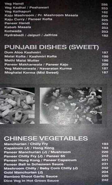 Sai Krupa Veg Restaurant menu 