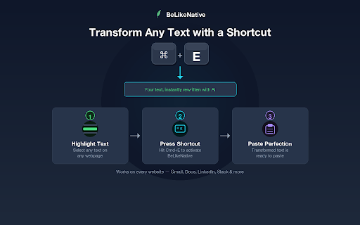 BeLikeNative – AI Writing Assistant | Paraphrase, Rewrite & Translate Text screenshot 8