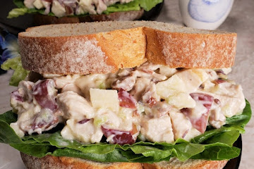 Pecan Chicken Salad Sandwiches {Air Fryer or Instant Pot}