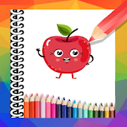 Kids Fruits Coloring and Drawing Book  Icon