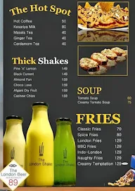 The London Shakes & Cafe menu 1