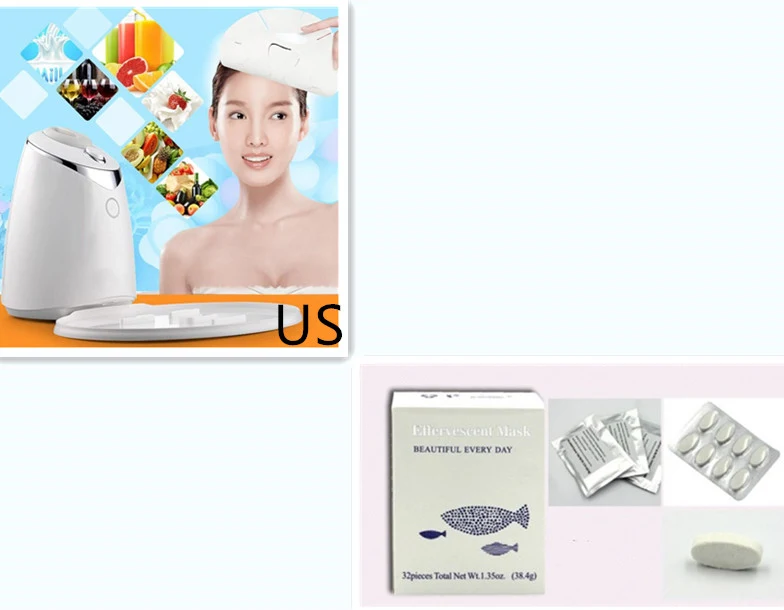 Face Mask Maker Machine for DIY Facial Treatments. Automatic Fruit, Vegetable, and Collagen Face Mask for Home Use Beaut