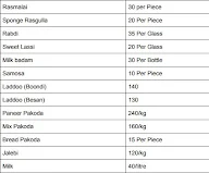 Punjab Dairy & Sweets menu 2