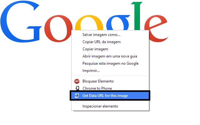 Data URL Image Picker chrome extension