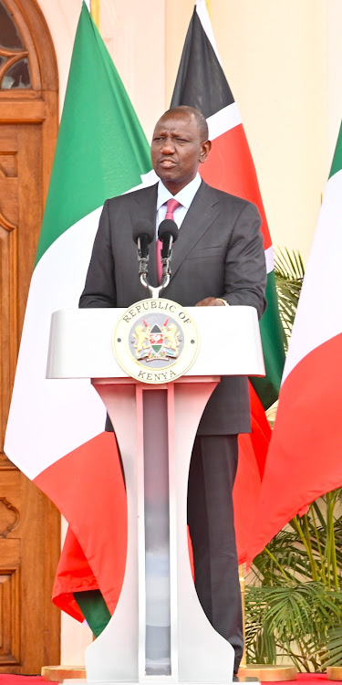 President William Ruto at State House Nairobi