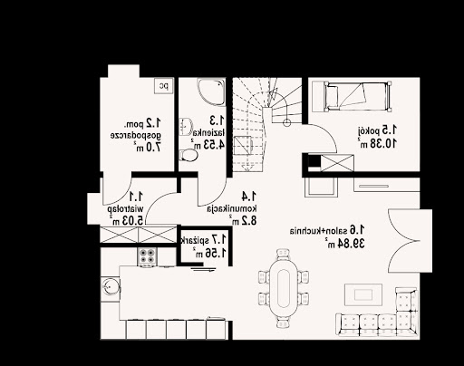 Gryfice 3 mw - Rzut parteru